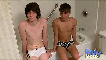 Angel and Aron Fuck in the Bathroom