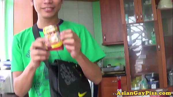 Piss fetish twinks suck cock and eat ass