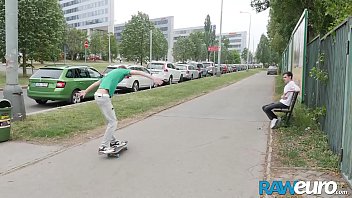 RAWEURO Twinks tight ass stretched hard by a stranger