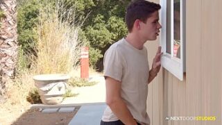 Twink Julian Bell Is Caught Jerking Off – Next Door Twink